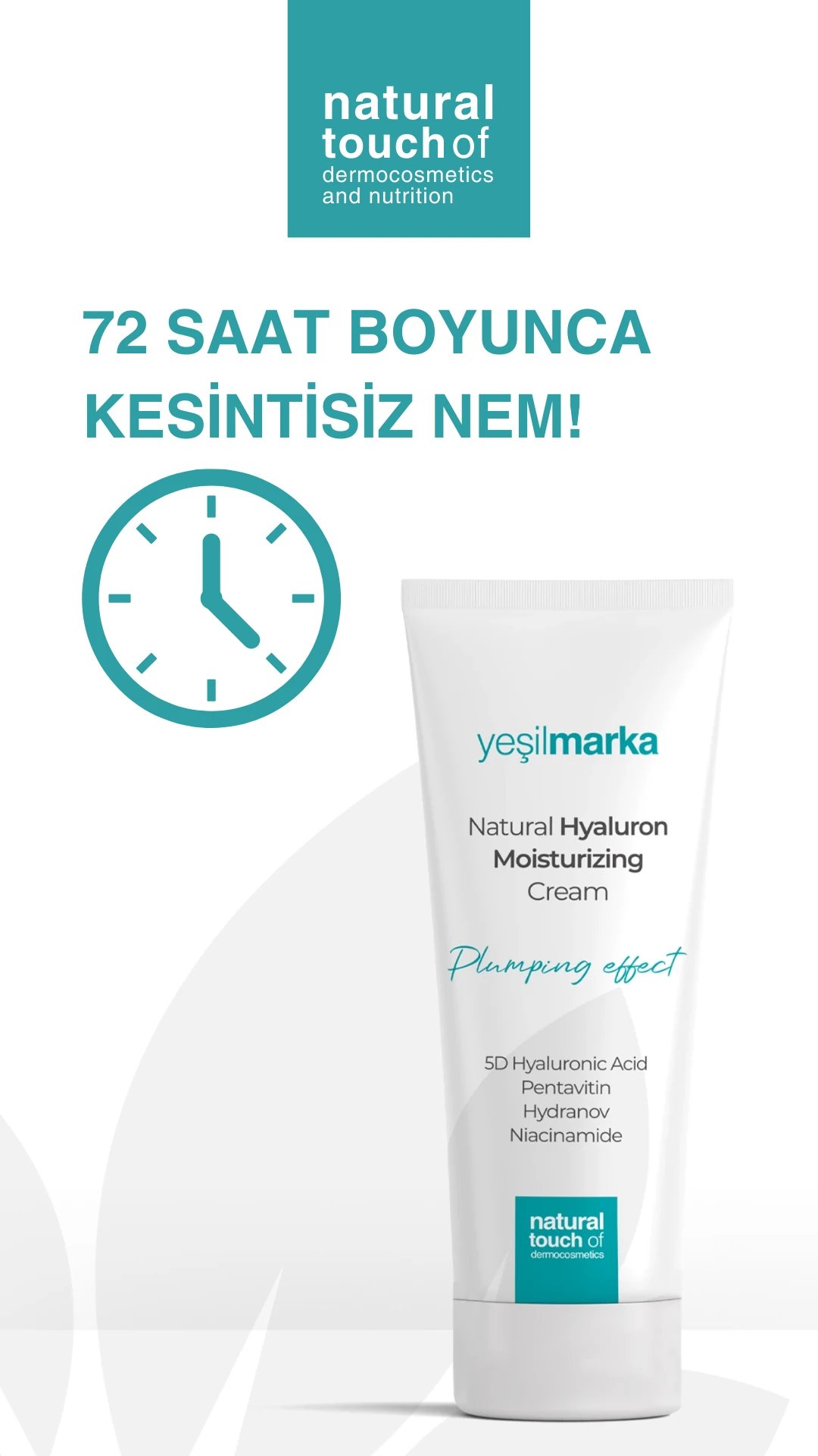 Yeşilmarka Cilt Dolgunlaştırıcı Hyaluron Nemlendirici Krem