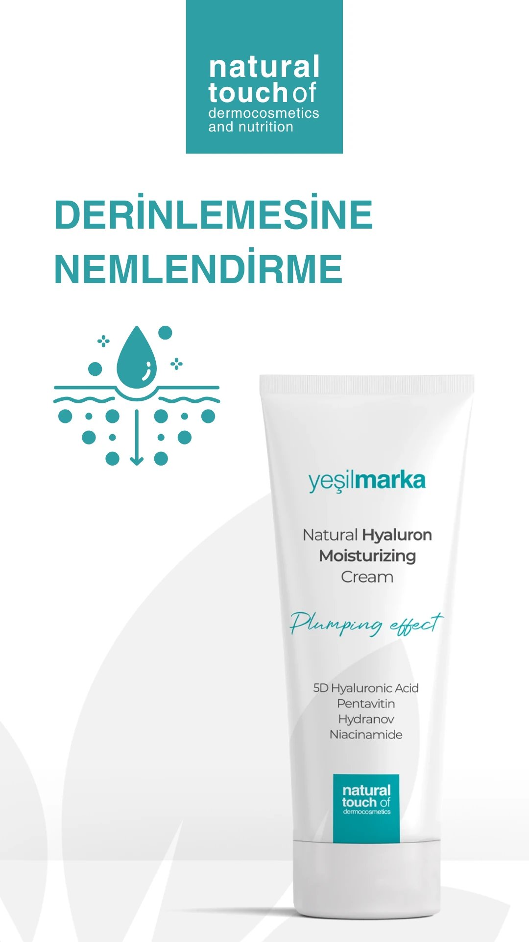 Yeşilmarka Cilt Dolgunlaştırıcı Hyaluron Nemlendirici Krem