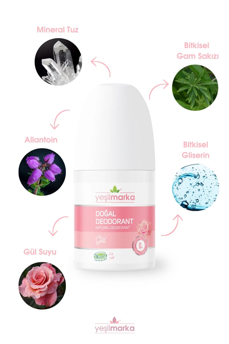 Yeşilmarka Doğal Deodorant Gül