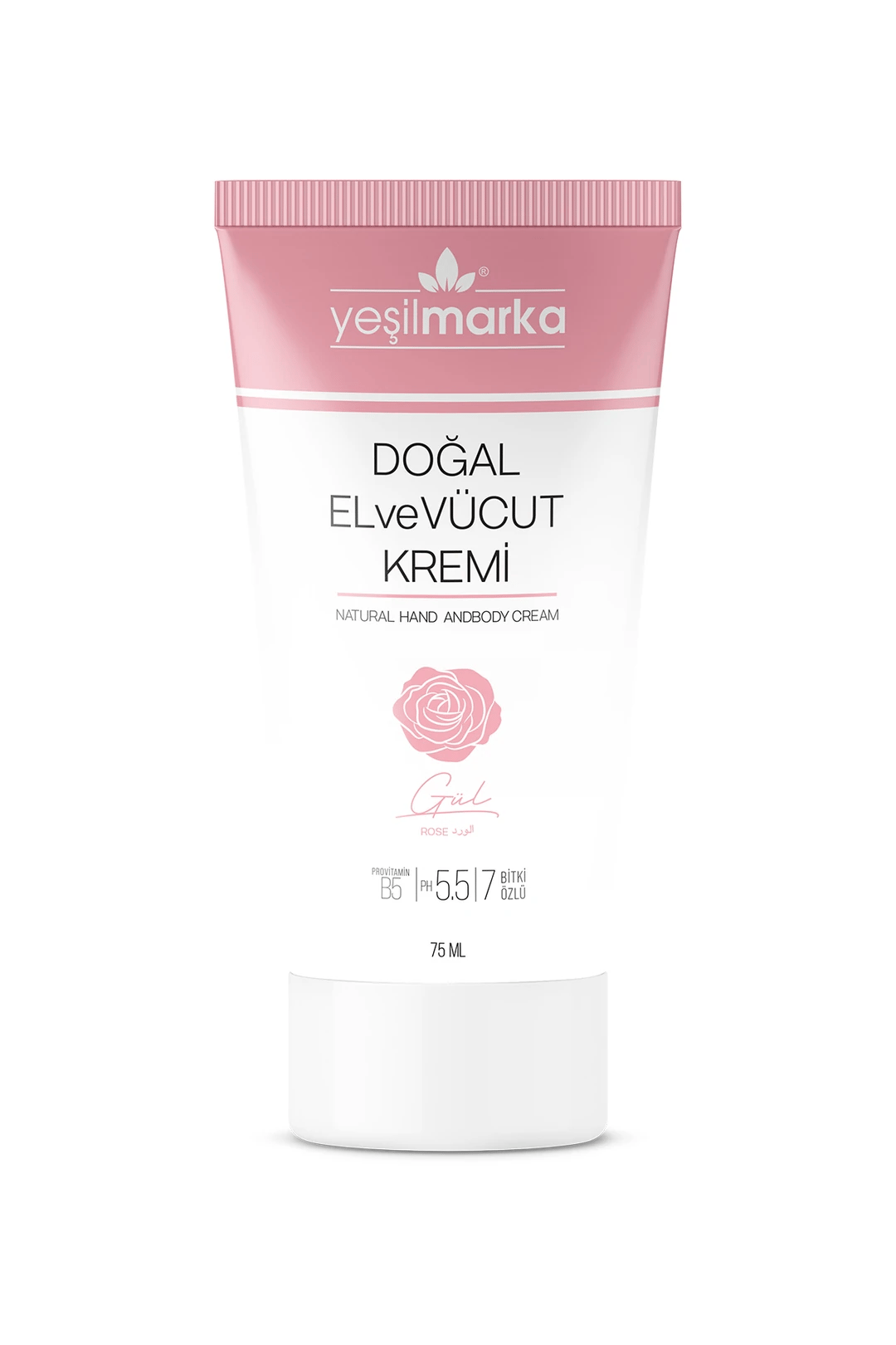 Yeşilmarka Doğal El ve Vücut Kremi Gül 75 ml