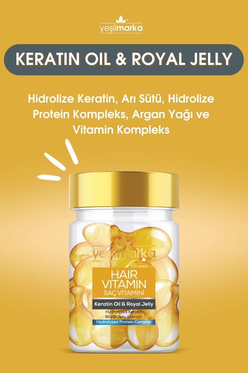 Yeşilmarka Saç Vitamini & Keratin Oil Royal Jelly