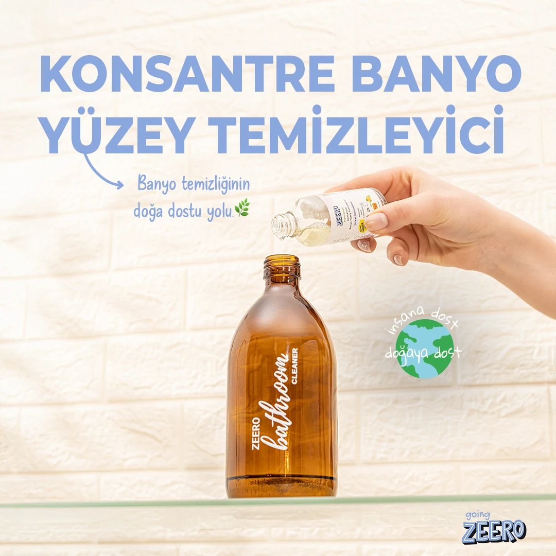 Zeero Banyo Temizleme Spreyi & Süper Konsantre & Lime Okaliptus
