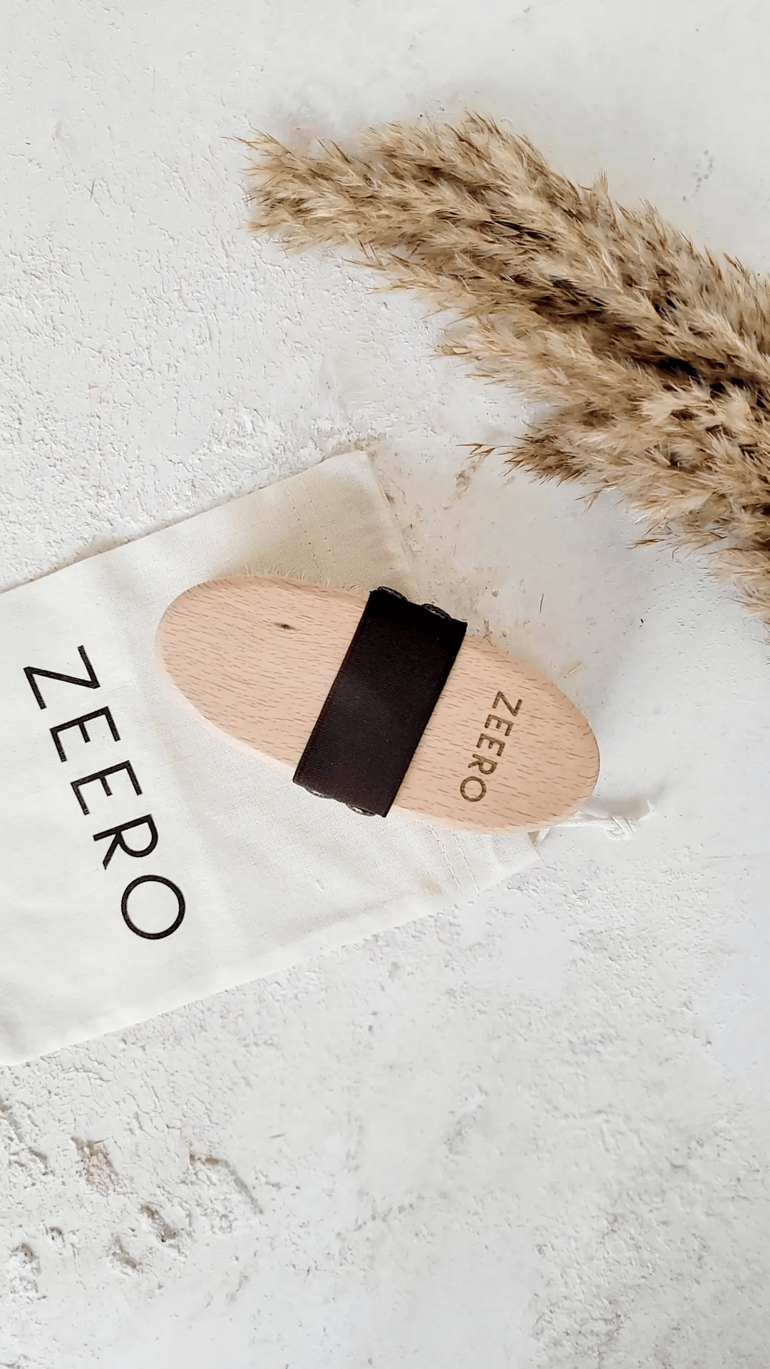 Zeero Doğal At Kılı Vücut Fırçası & Kuru Fırçalama