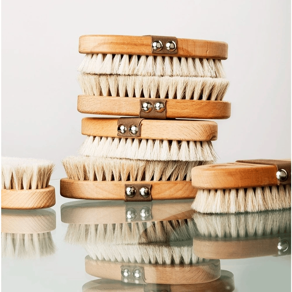 Zeero Doğal At Kılı Vücut Fırçası & Kuru Fırçalama