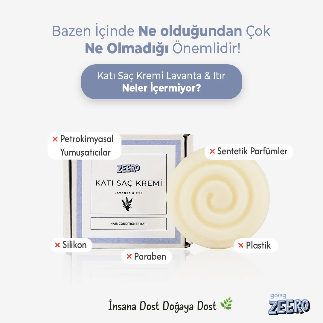 Zeero Katı Saç Kremi & Lavanta Itır