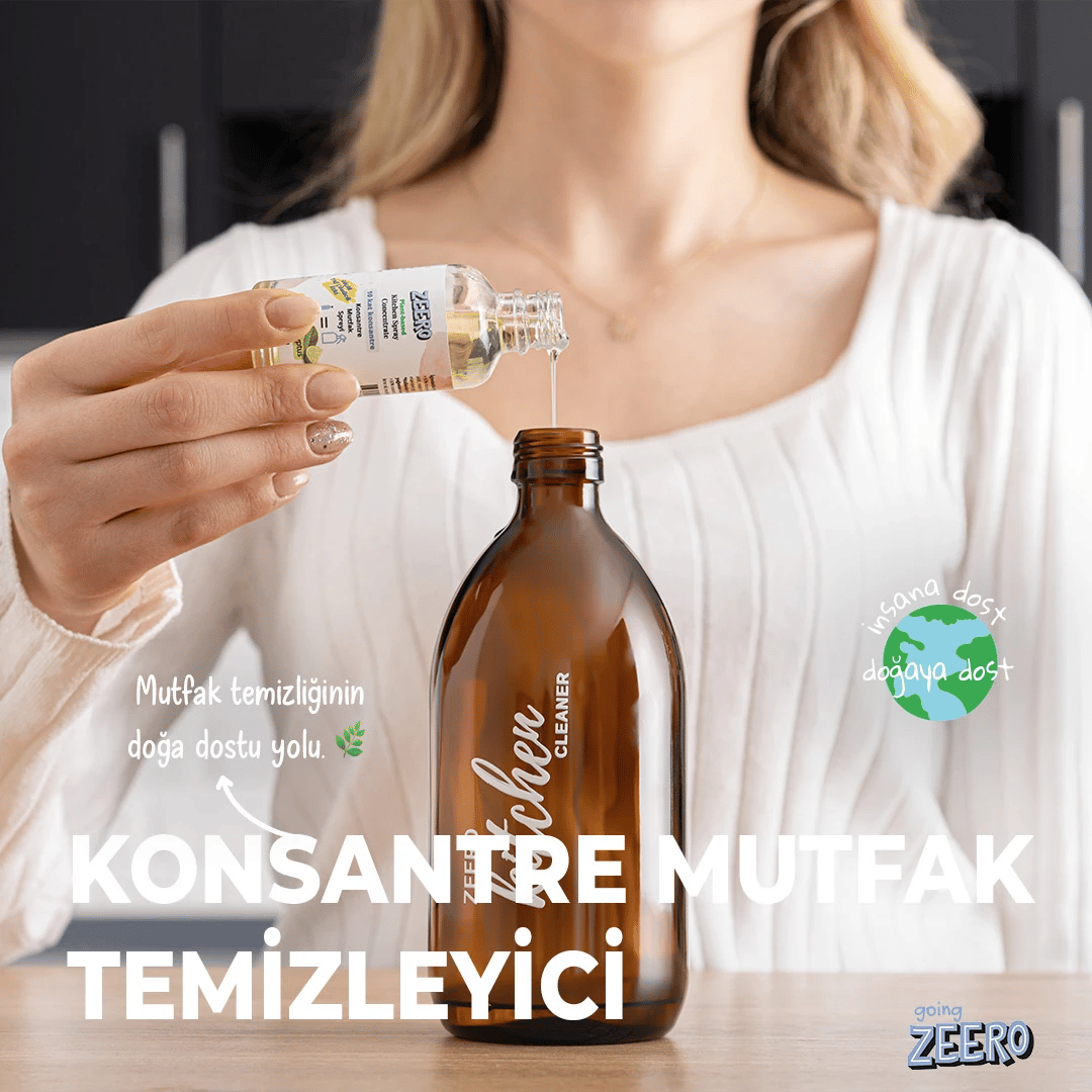 Zeero Mutfak Temizleme Spreyi & Süper Konsantre & Orange Blossom