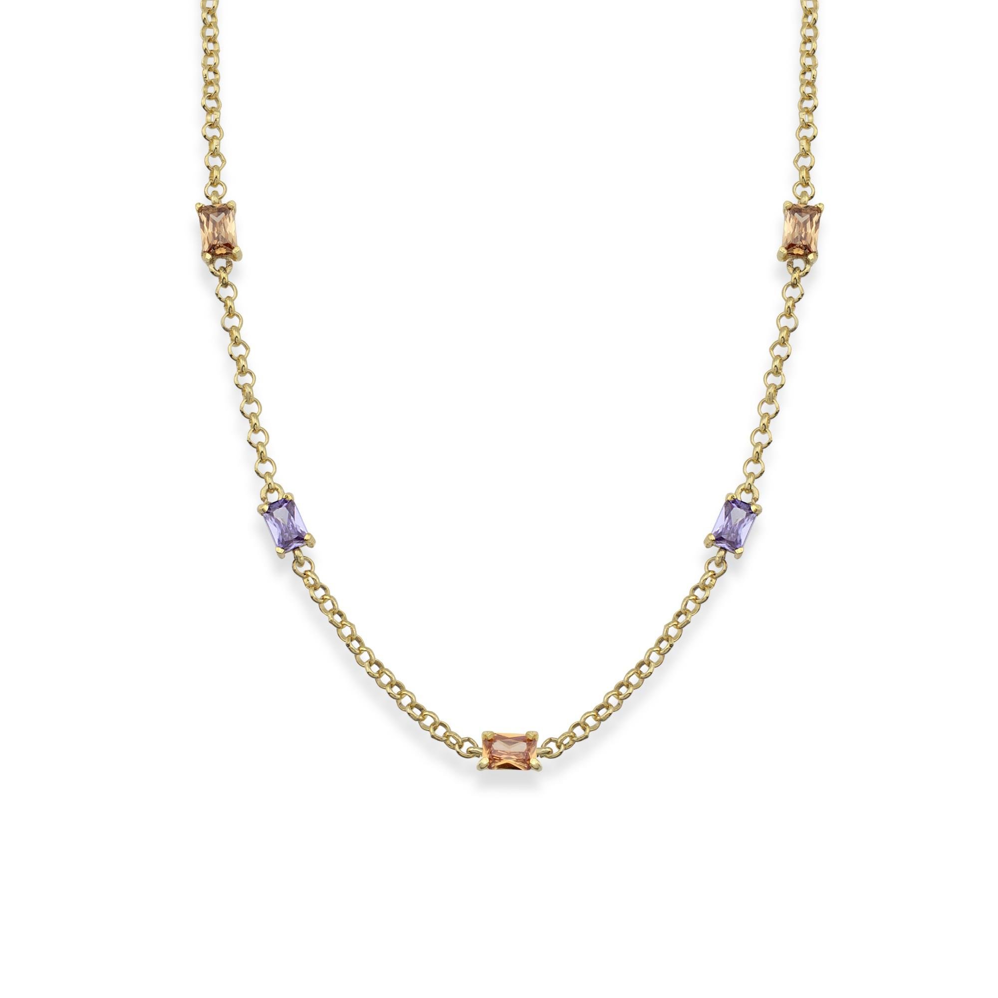 Gümüş Altın Kaplama Kolye