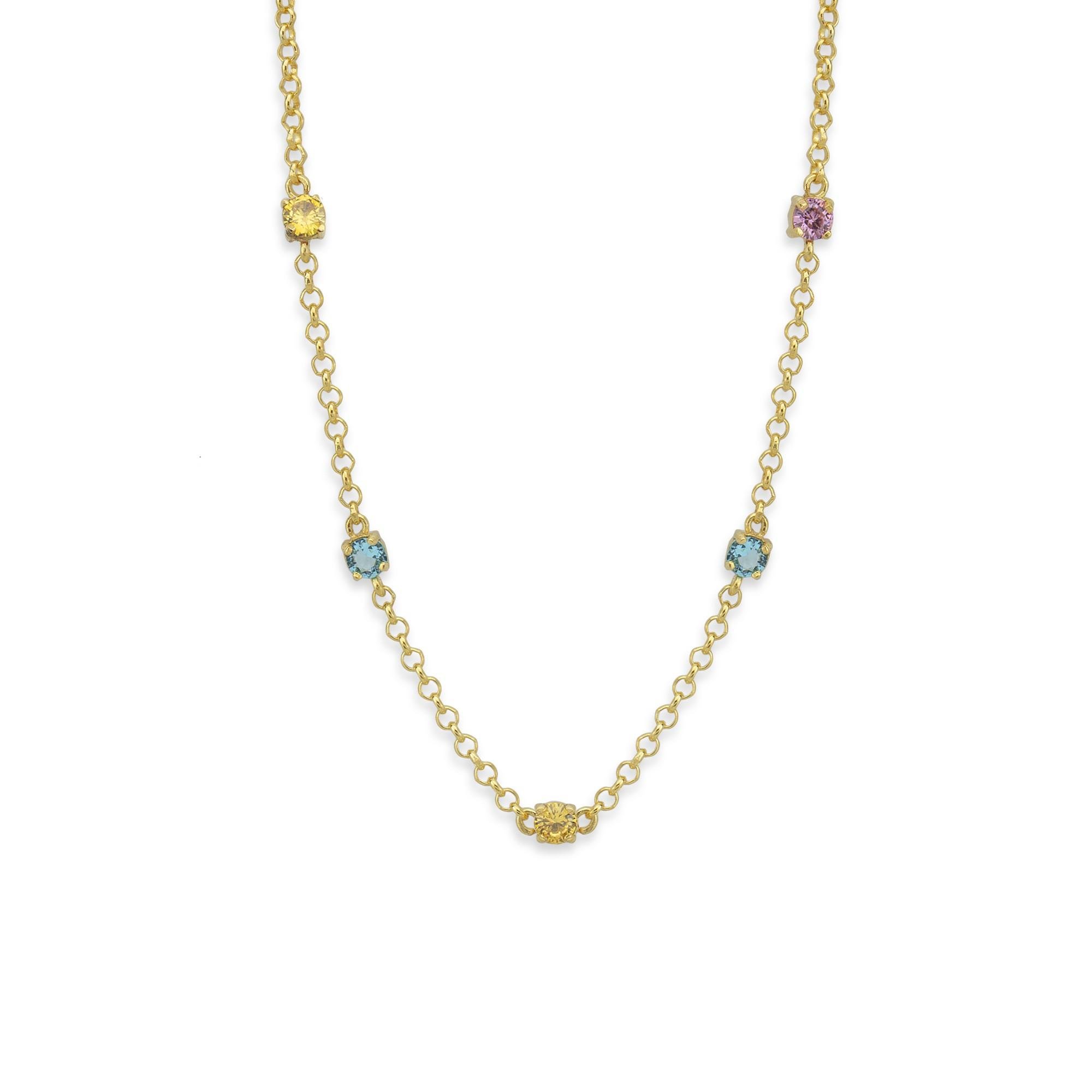 Gümüş Altın Kaplama Kolye