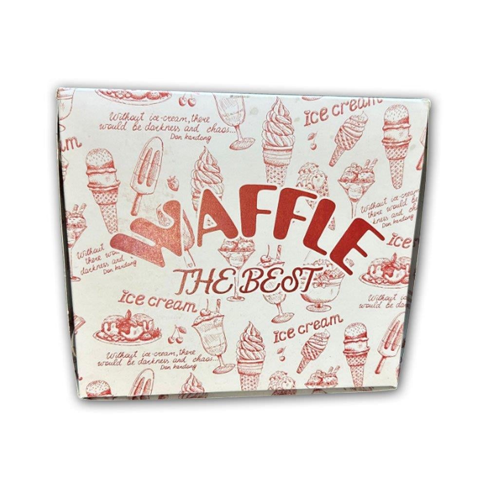 Folyo Kaplamalı Waffle Kutusu | 173×192×40 mm Kutu