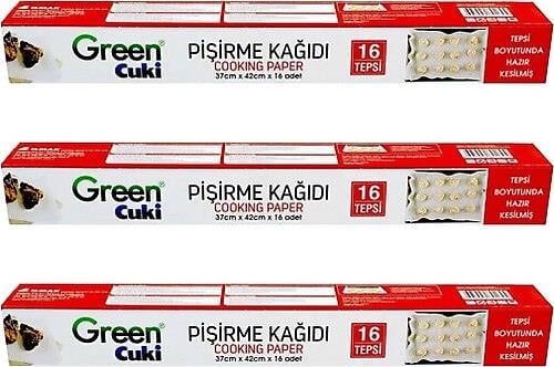 Green Cuki Pişirme Kağıdı 37x42 cm – 1 Adet
