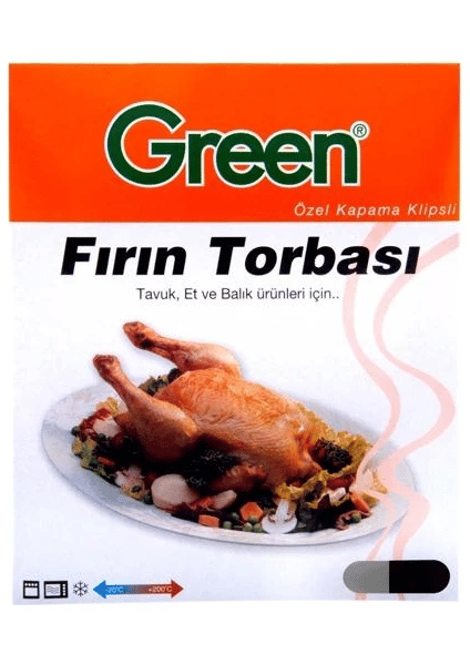 Green Fırın Torbası 8'li – 25x38 cm Fırın Poşeti
