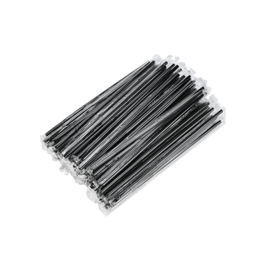 Siyah Frozen Pipet Jelatinli 24 cm | 100'lü Paket