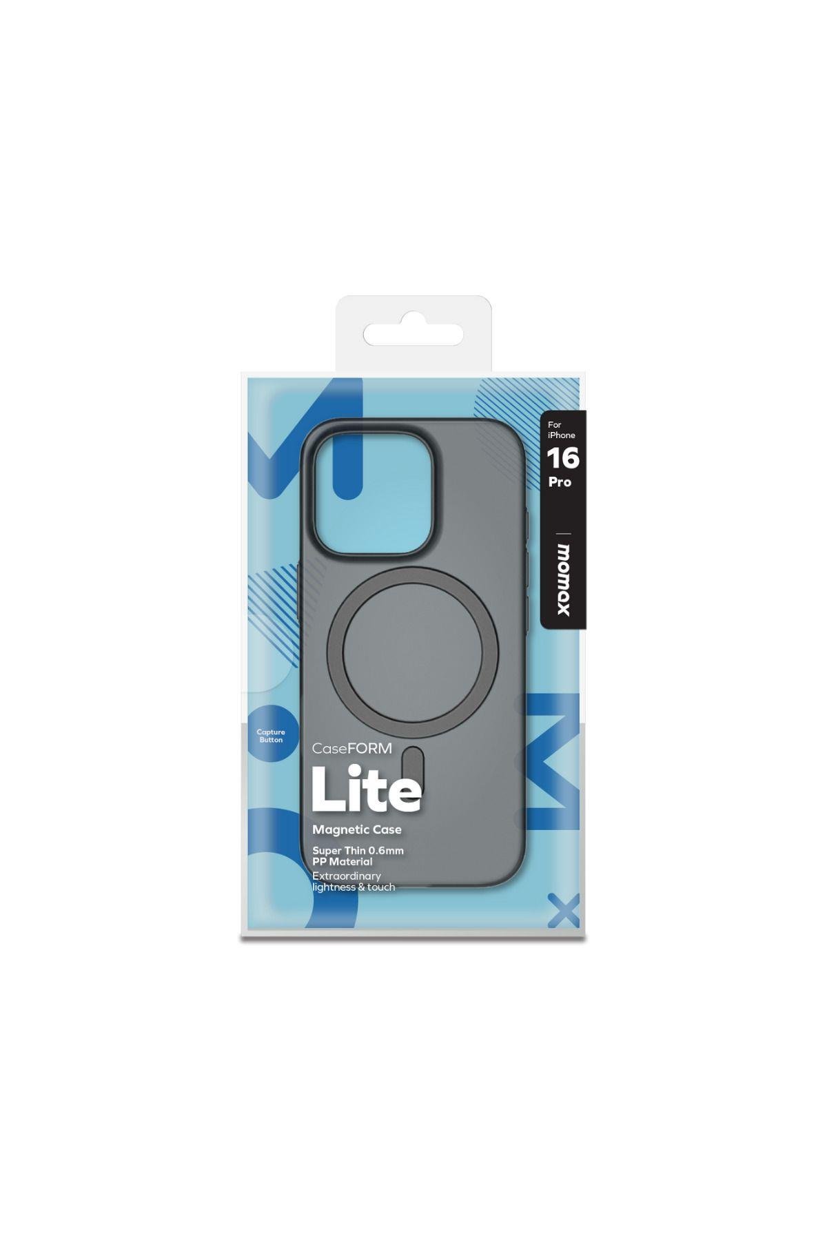 Lite CaseForm Magnetic Case iPhone 16 Pro (Transparent Black)