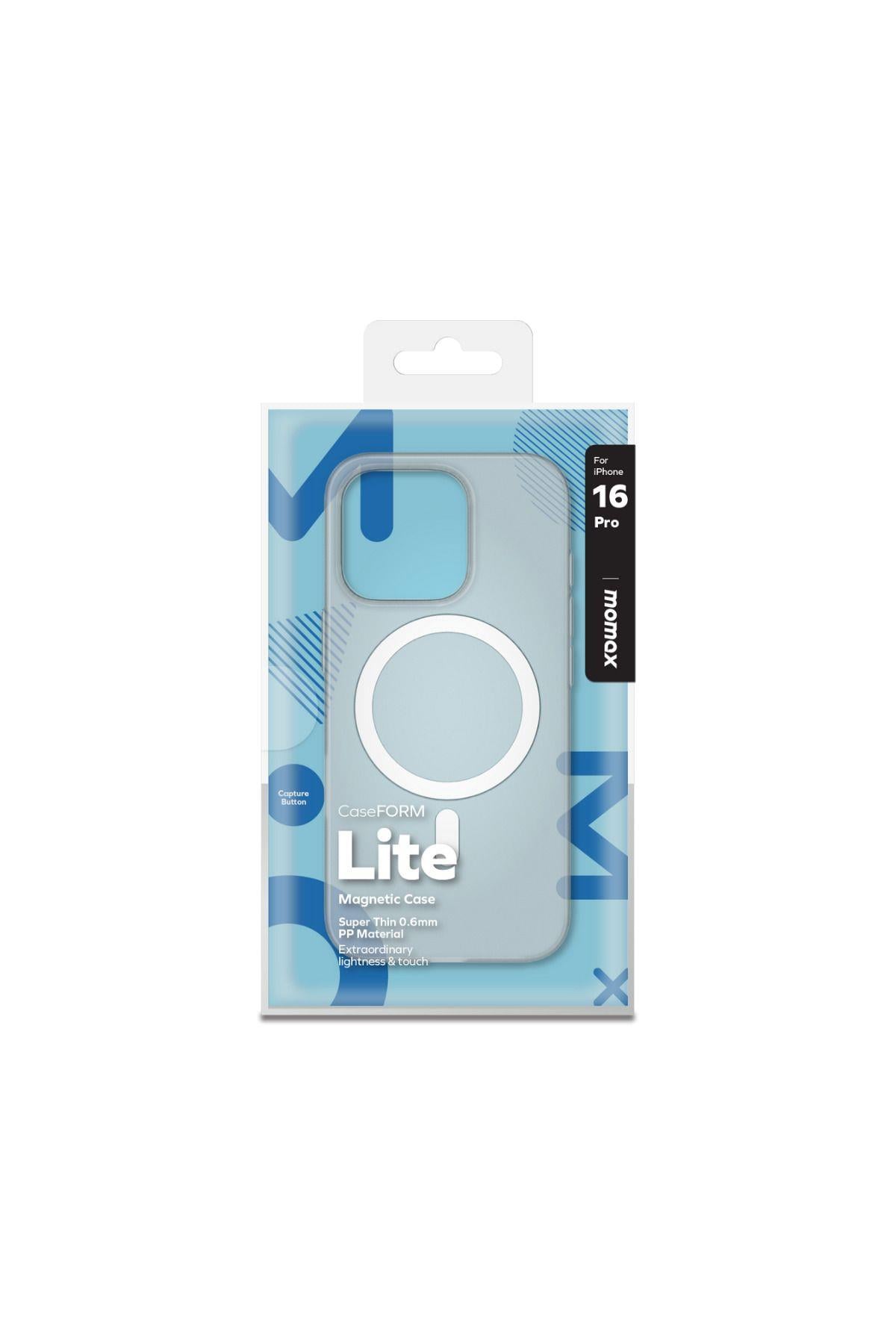 Lite CaseForm Magnetic Case iPhone 16 Pro (Transparent White)