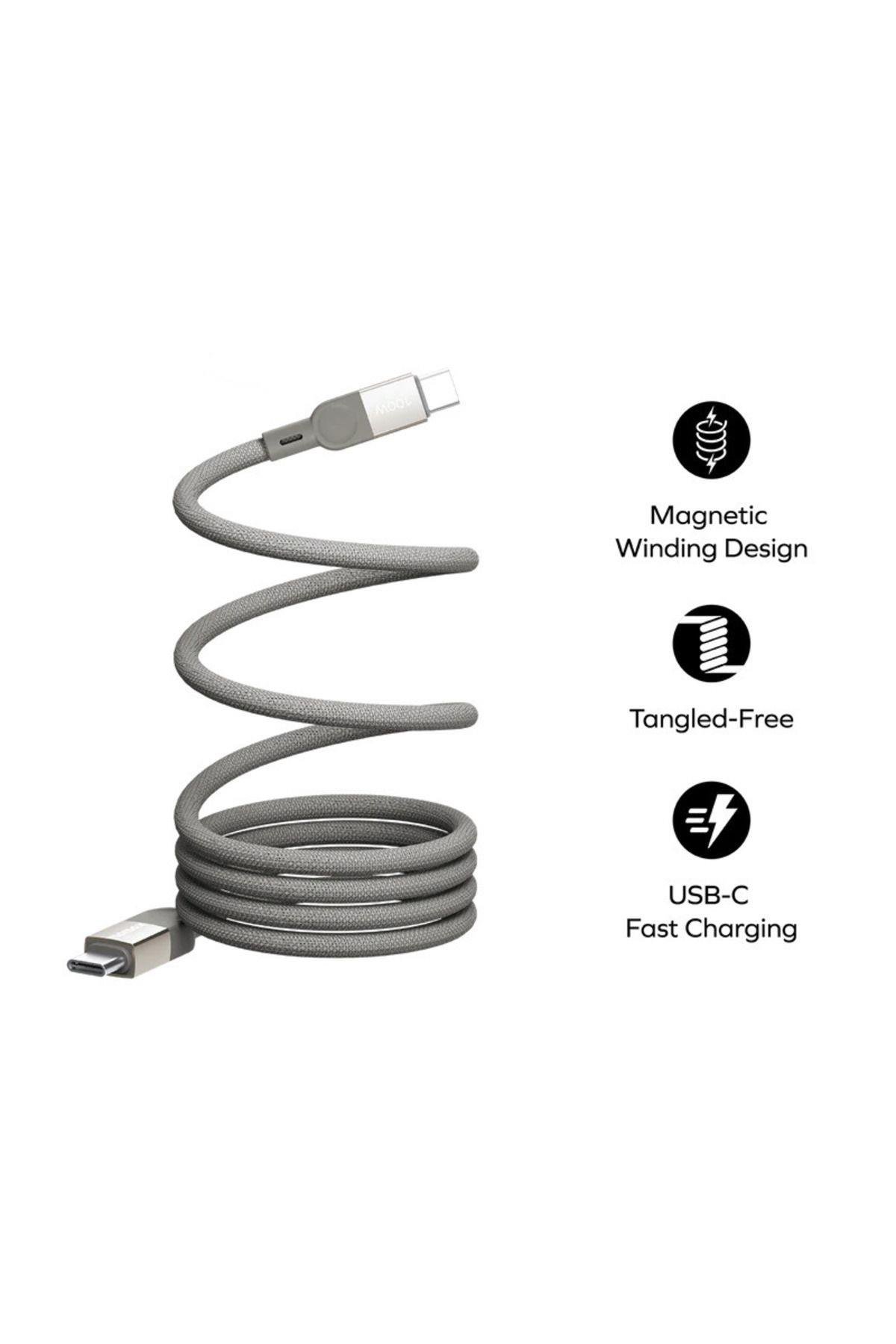Mag.Link | Manyetik USB-C - USB-C Kablosu 100W (2 m'ye kadar)