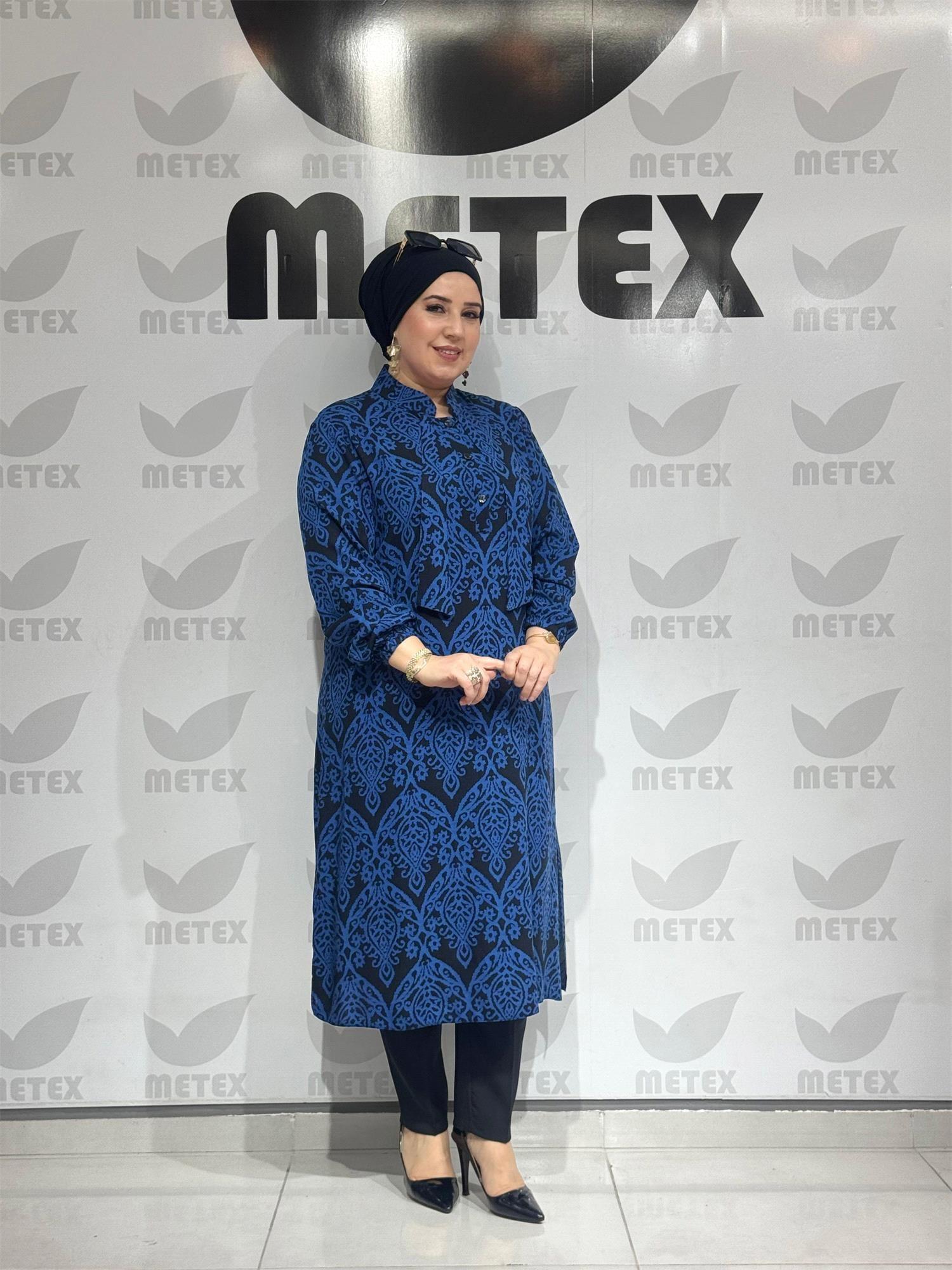 1732-6 VİSKON KRAVATLI TUNİK