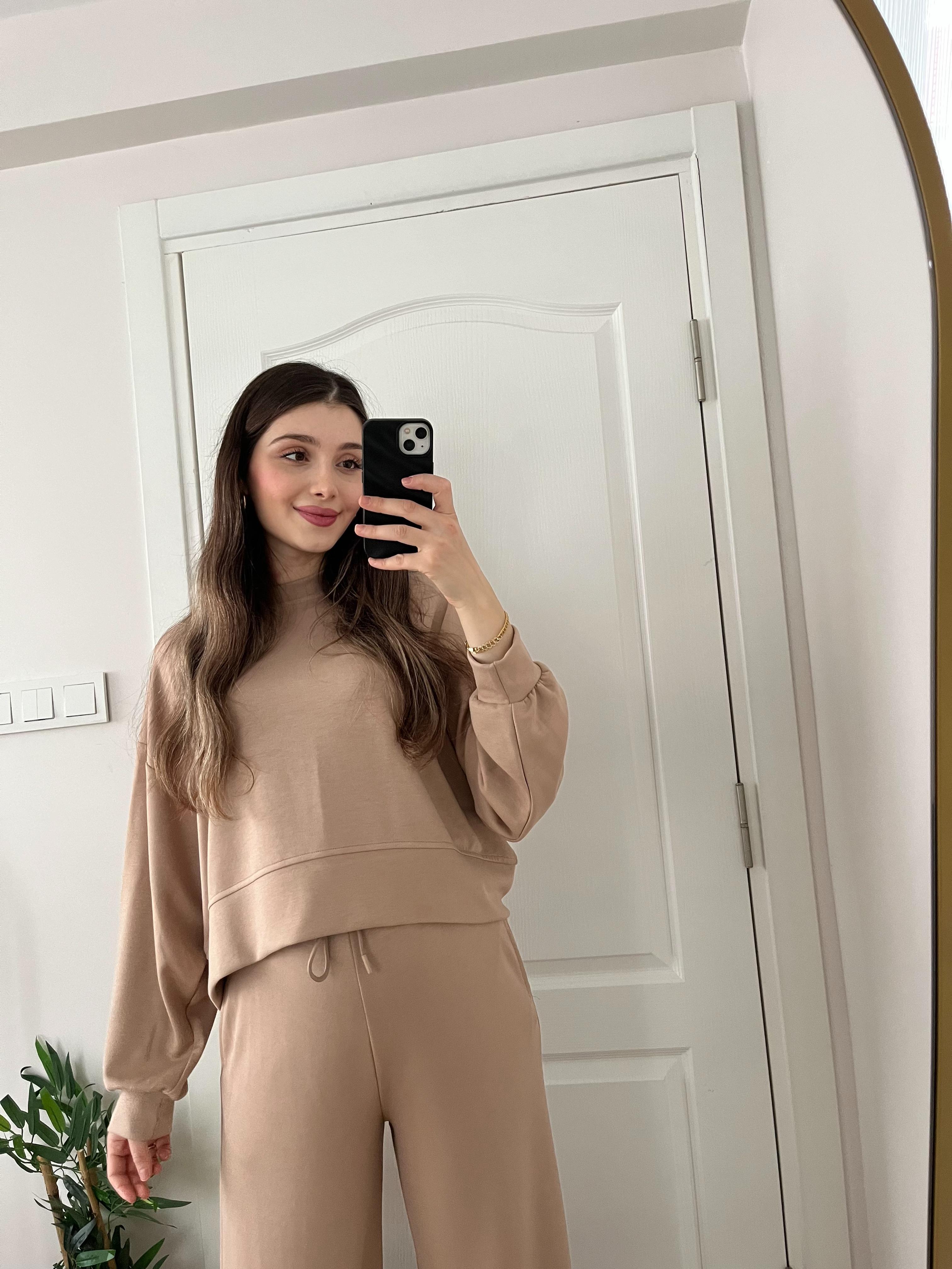 Kahve Fermuarlı Marka Modal Takım