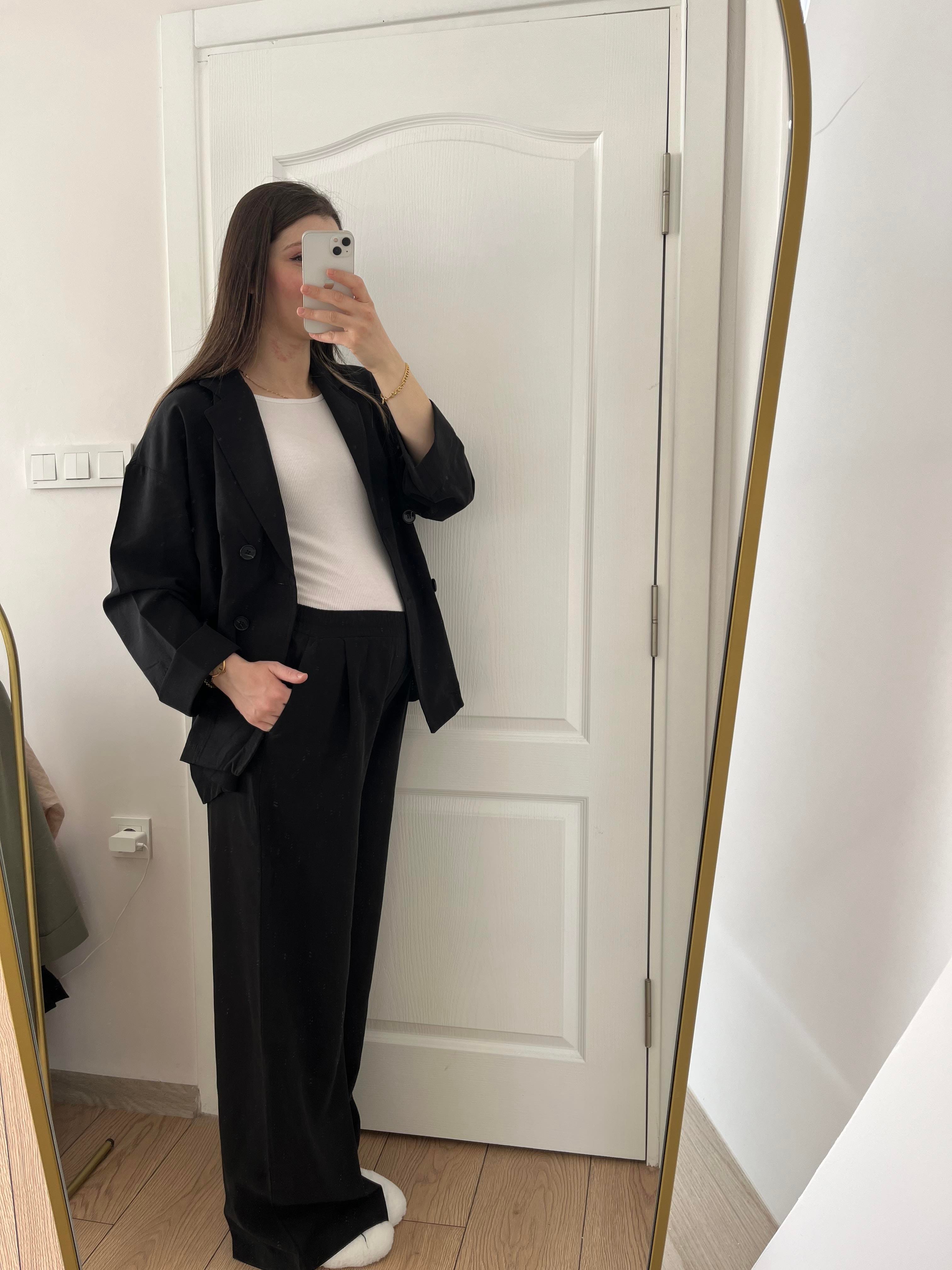 Siyah Ceket Pantolon Takım