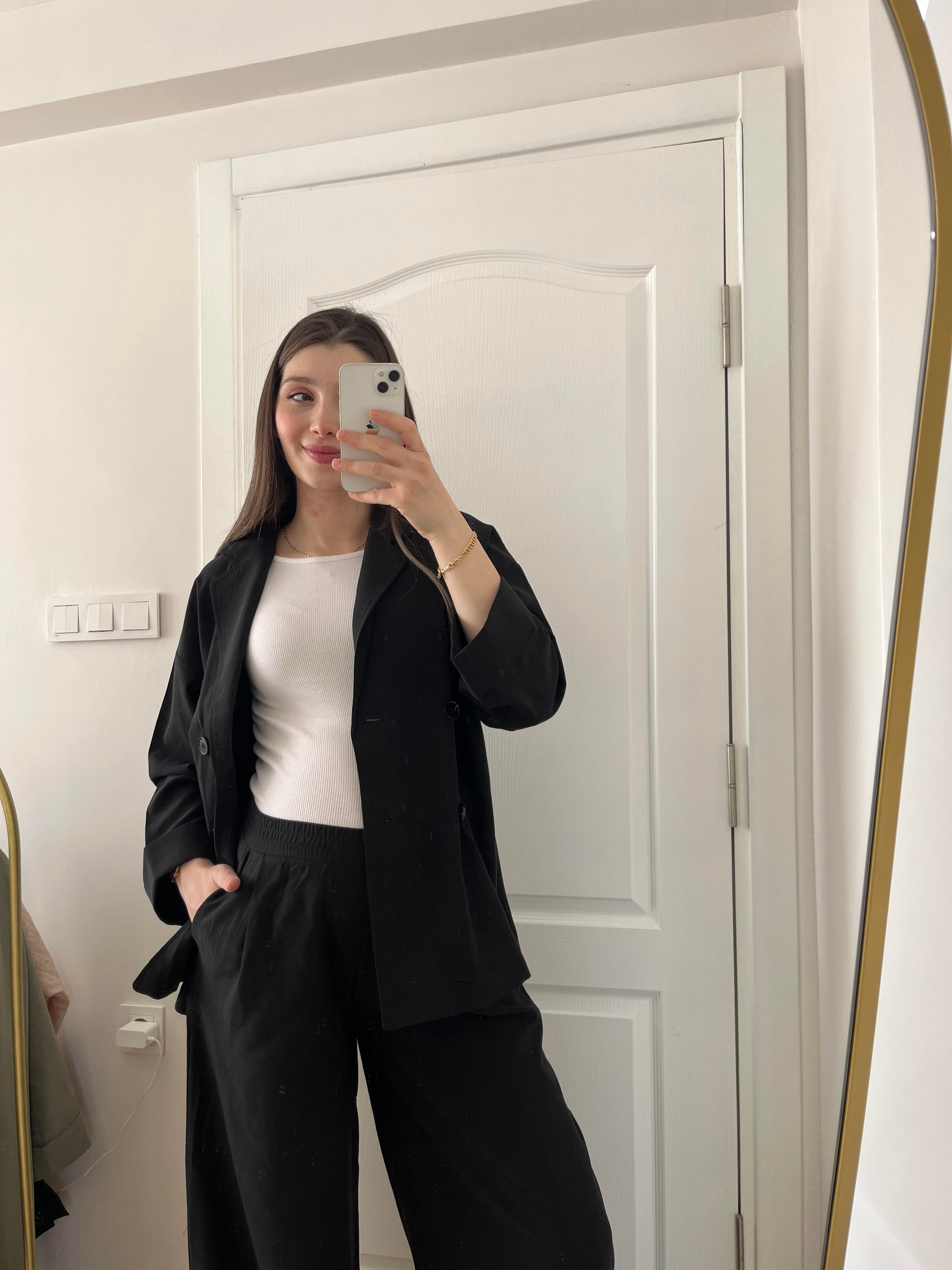 Siyah Ceket Pantolon Takım