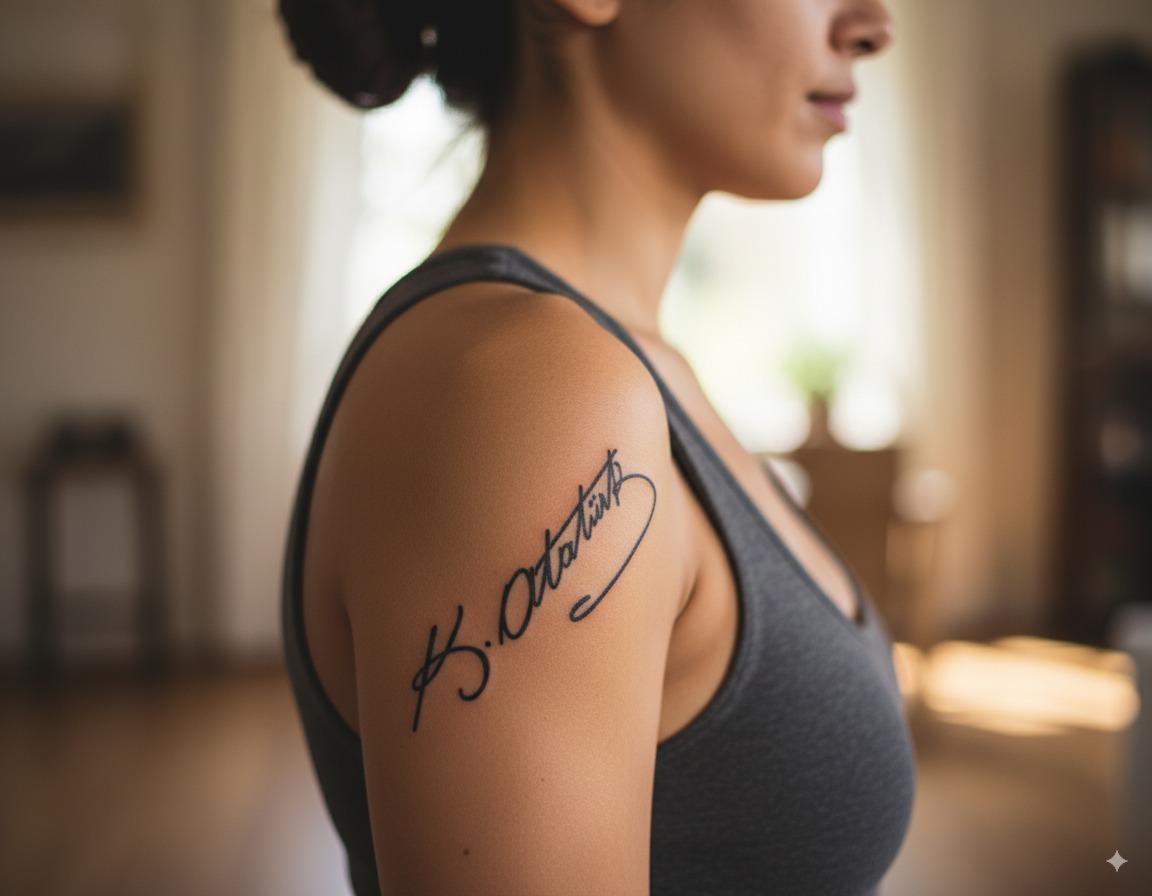 Atatürk İmzası Yarı Kalıcı 5x5 cm dövme