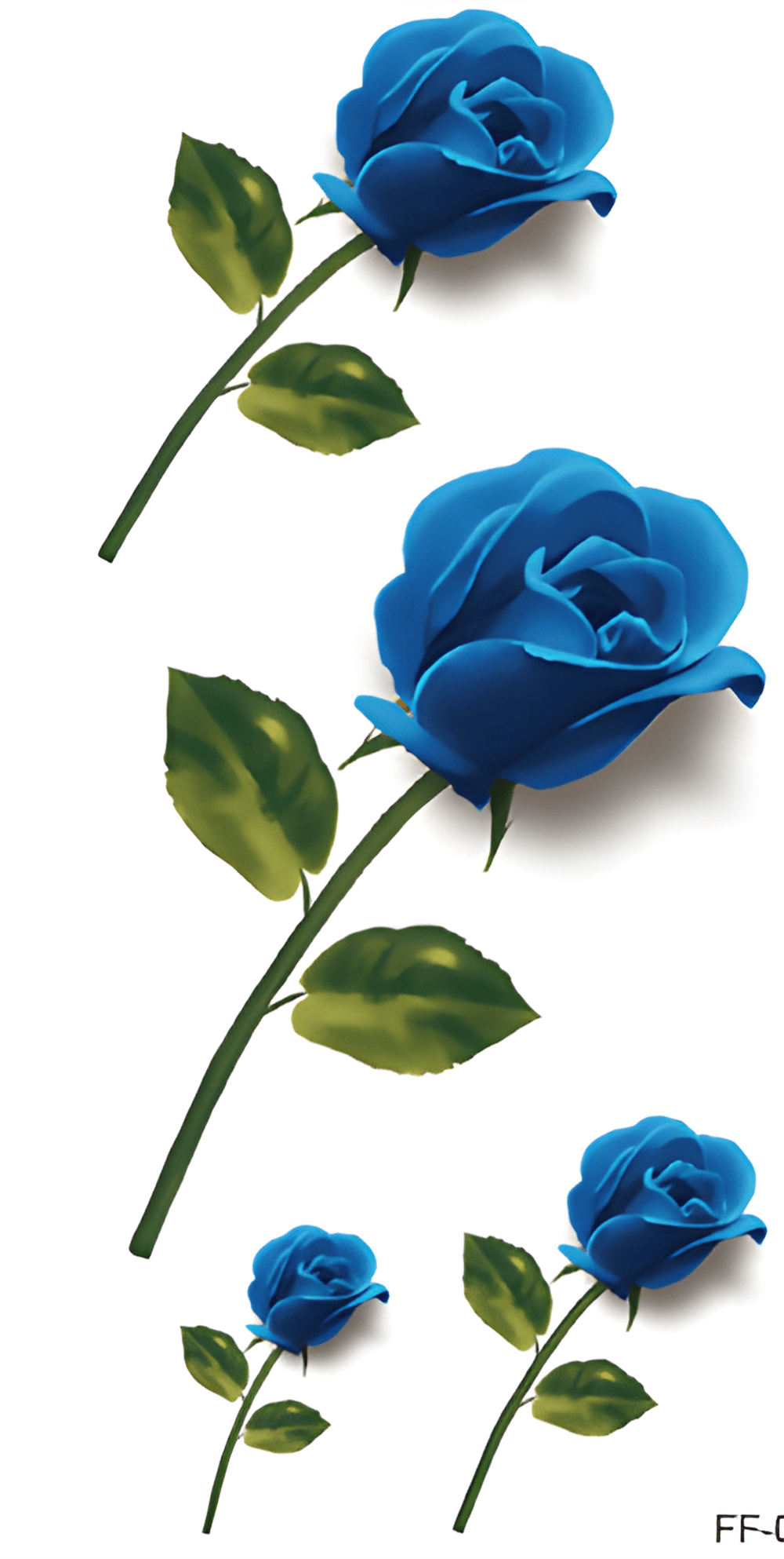 Çoklu gül motifli Geçici Dövme 