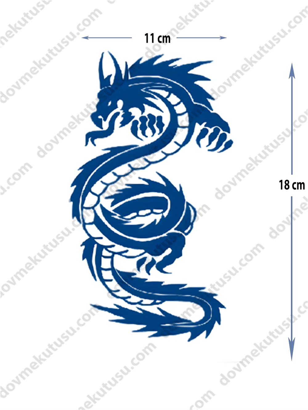 ejderha figür yarı kalıcı ORTA BOY DÖVME 
