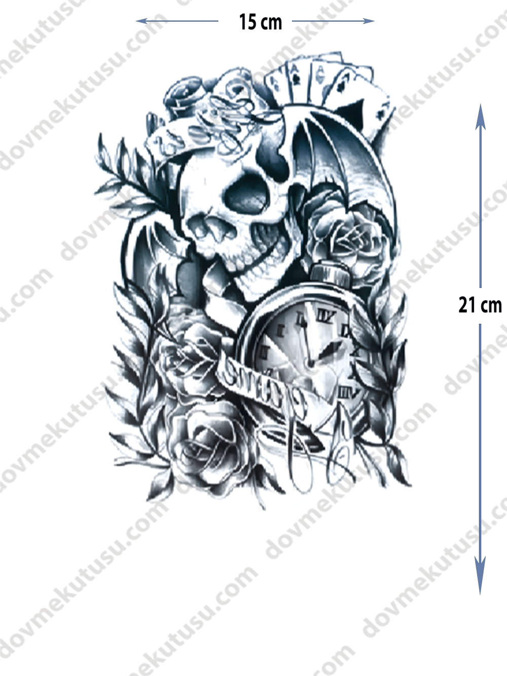 Geçici Dövme | Aslan ve Çiçek Tasarımı – Gücün ve Doğal Zarafetin Simgesi