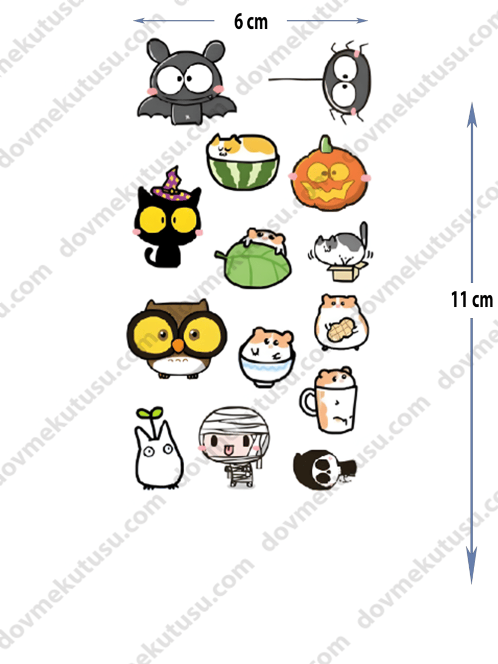 Geçici Dövme | Baykuş, Kedi ve Palyaçodan İlham Alan Farklı Tasarımlar