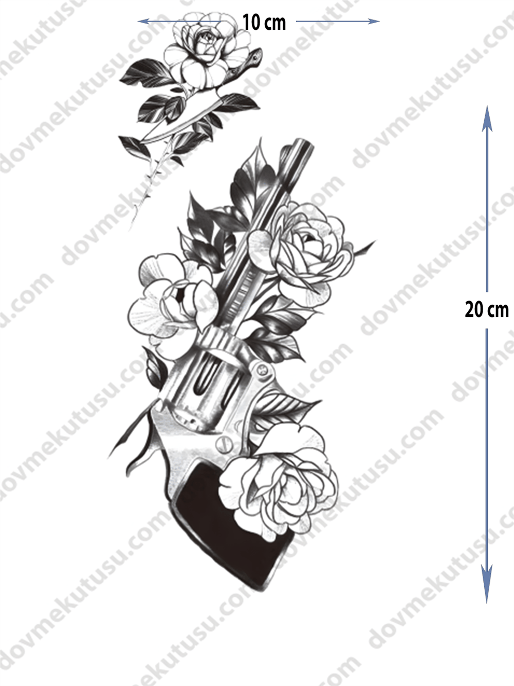 Geçici Dövme – Çiçek 3D Motifi ile Doğanın Güzelliği, Yenilenme ve Büyümenin Sembolü!