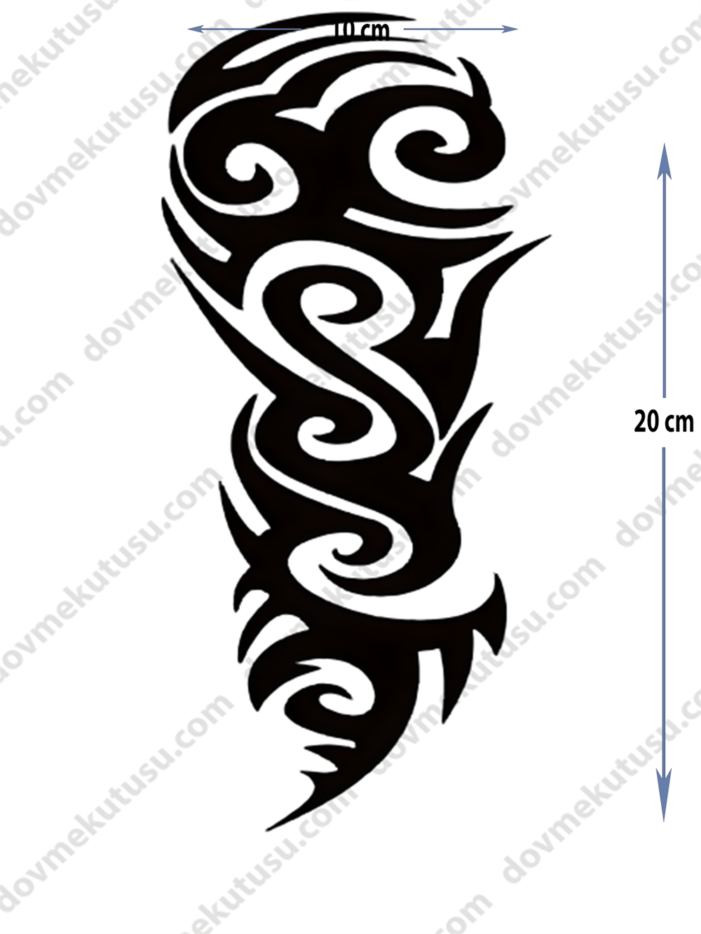 Geçici Dövme – Kabile 3D Motifi ile Gelenek, Güç ve Topluluk Bağlarının Sembolü!