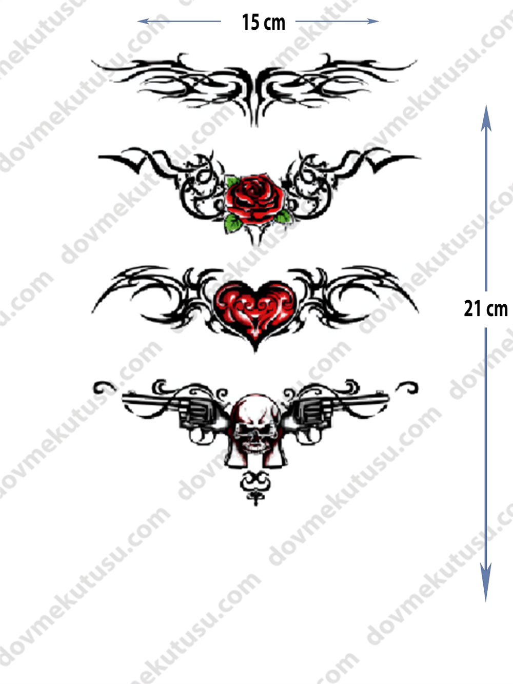 Geçici Dövme | Kalp ve Kanat Tasarımı – Sevginin Özgürlükle Buluşması