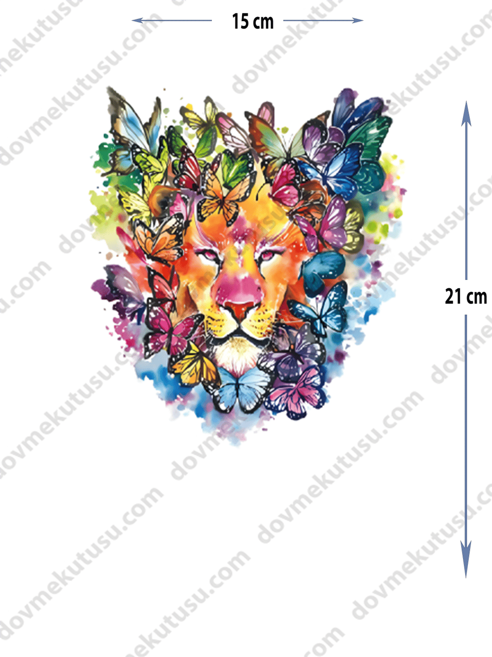 Geçici Dövme | Kaplan ve Çiçek Tasarımı – Gücün ve Zarafetin Buluşması