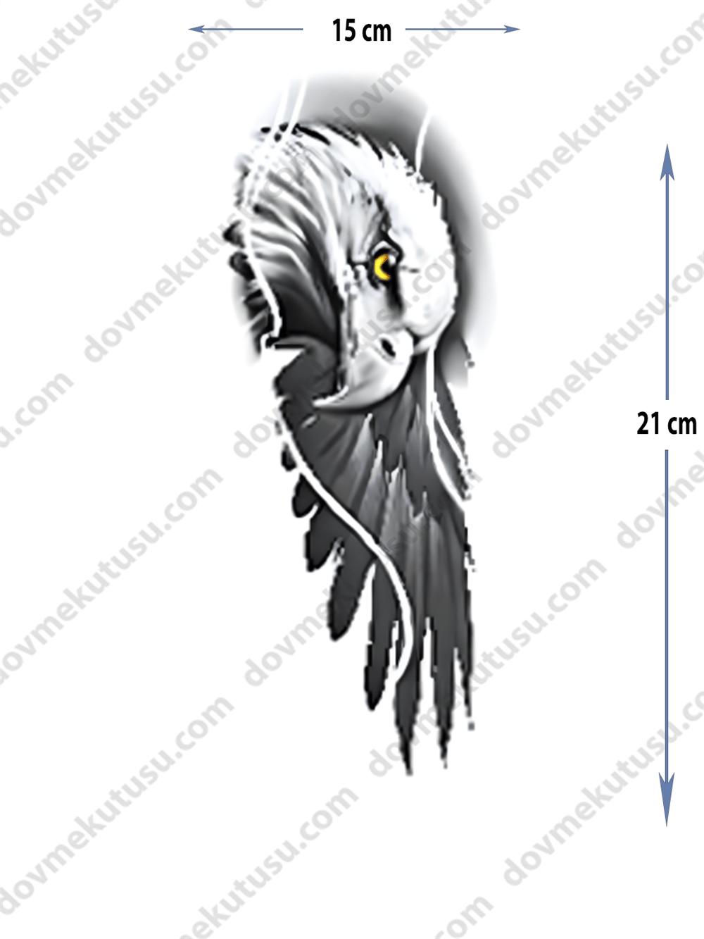 Geçici Dövme | Kartal Tasarımı – Özgürlüğün ve Gücün Simgesi