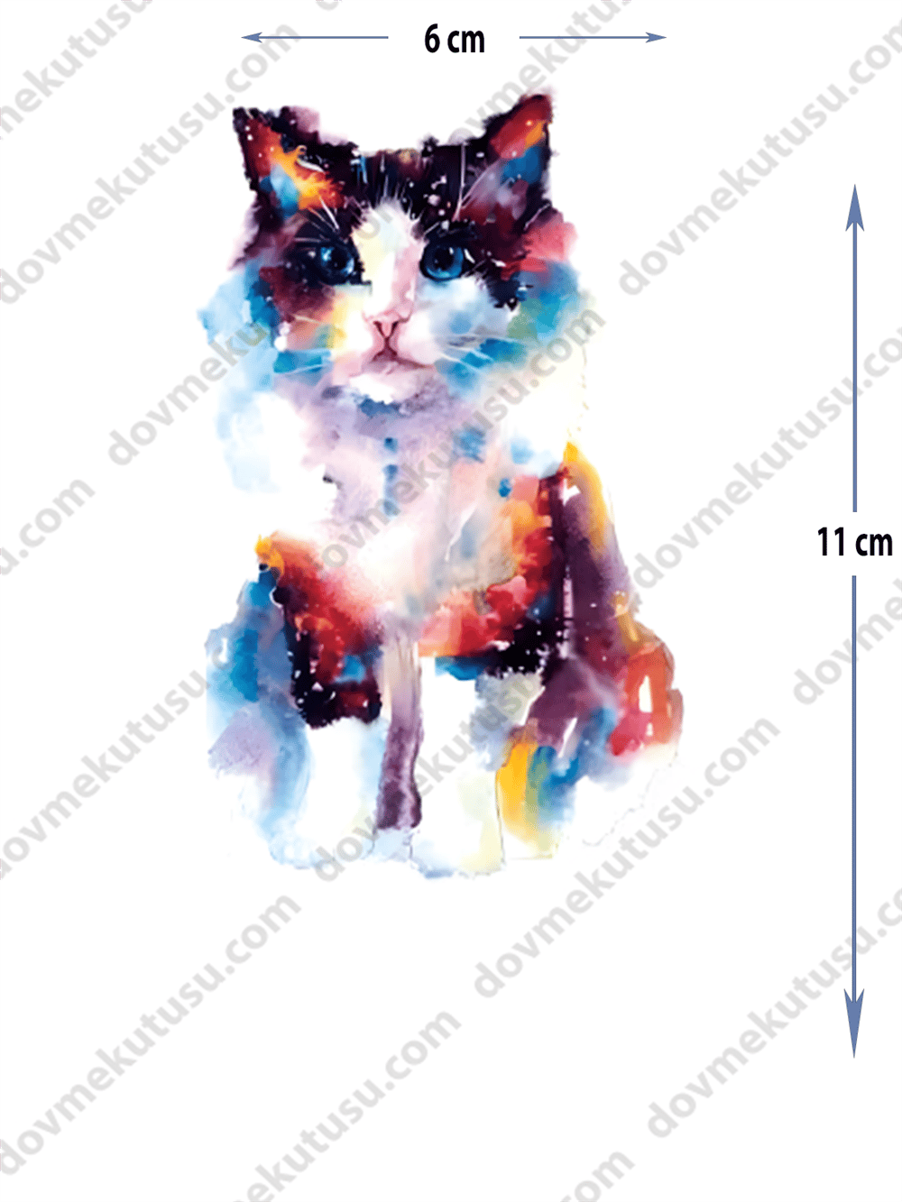 Geçici Dövme | Kedi: Zarif ve Gizemli