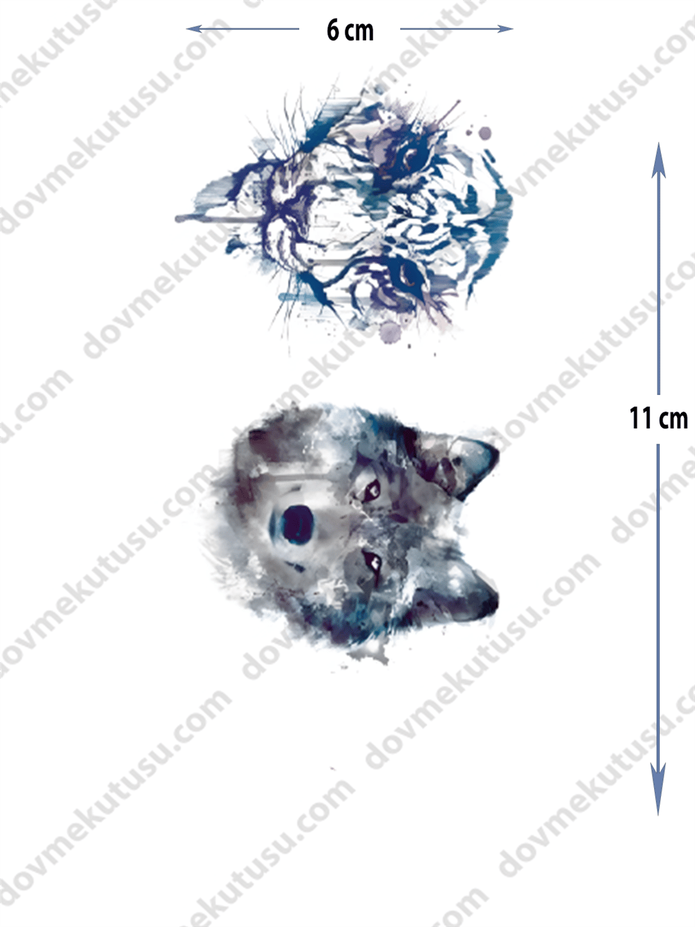Geçici Dövme | Kurt: Güç ve Özgürlüğün Simgesi