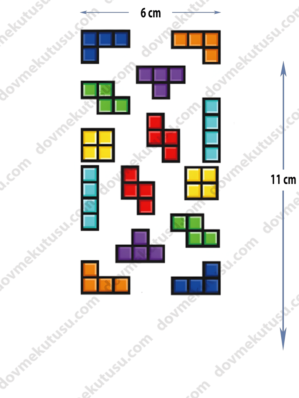 Geçici Dövme | Tetris: Retro ve Eğlenceli Tasarımlar
