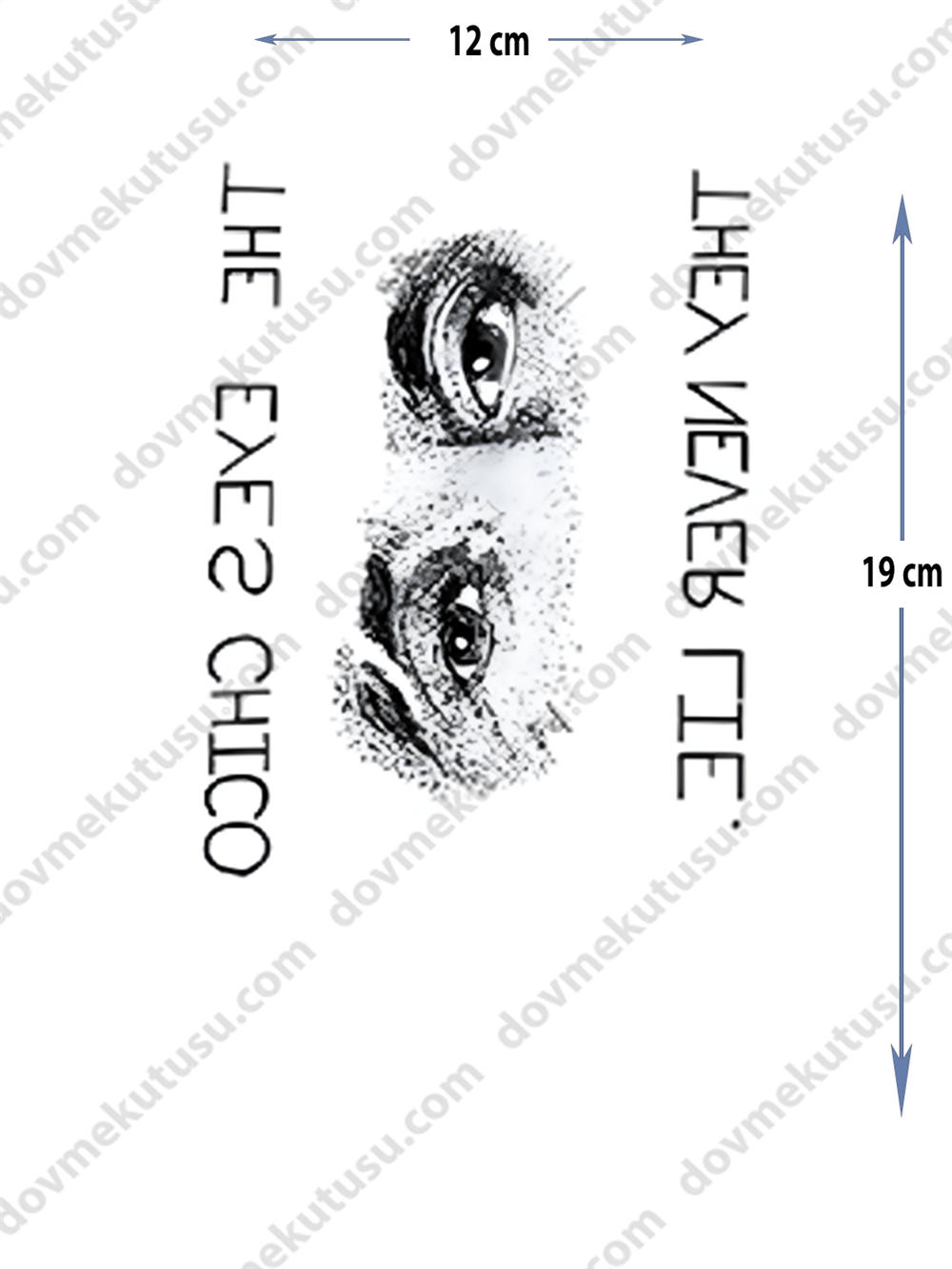 Geçici Dövme | The Eyes Chico Tasarımı – Gizemin ve Gücün Yansıması