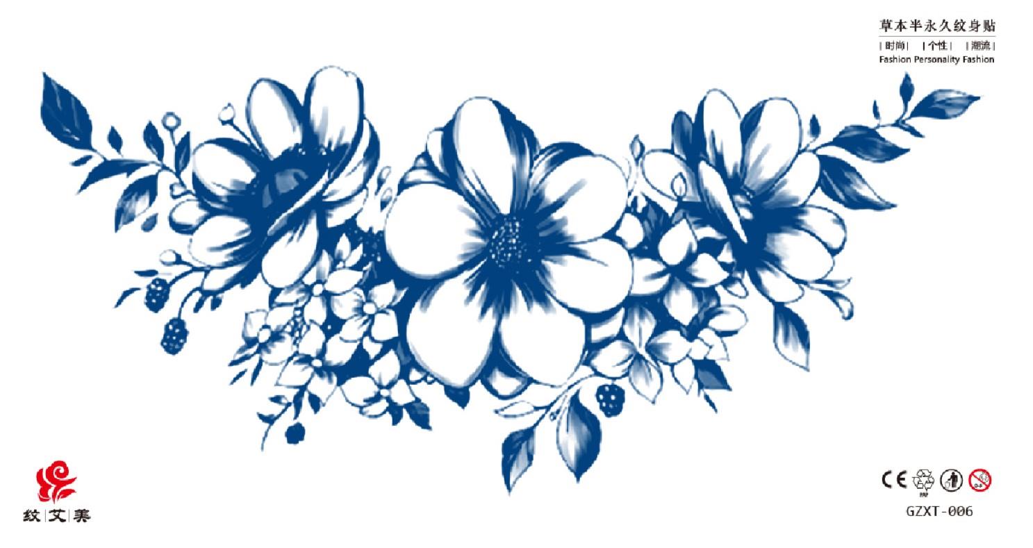 Göğüs-Bel-Sırt içib bir ay kalıcı Dövme 