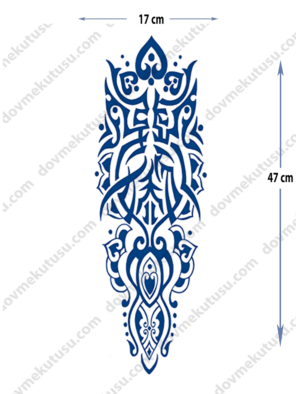 kabile detaylı figür yarı kalıcı Kol Kaplamalı Dövme 