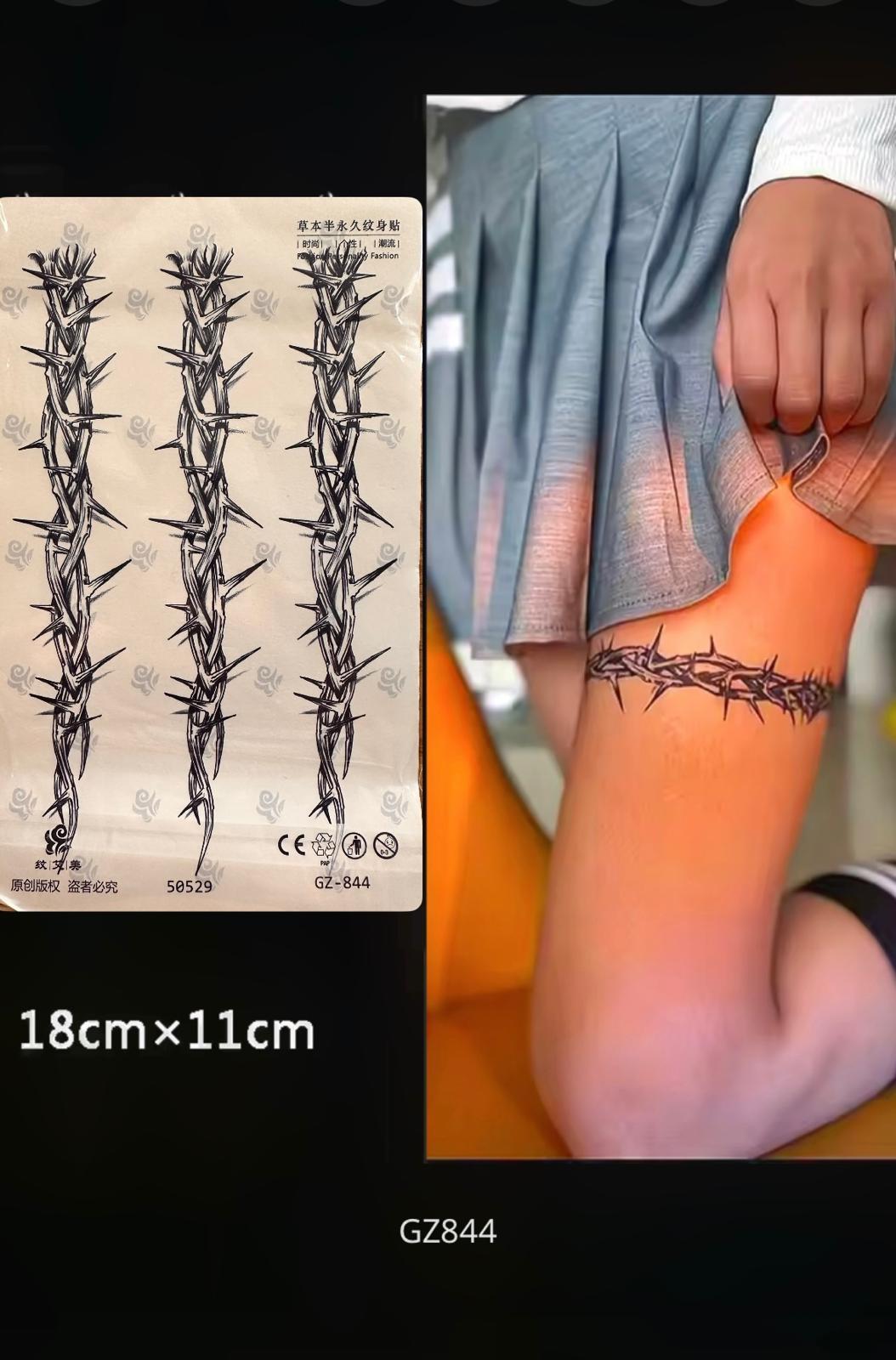 Kadın bacak ve Erkek kol için dikenli model 