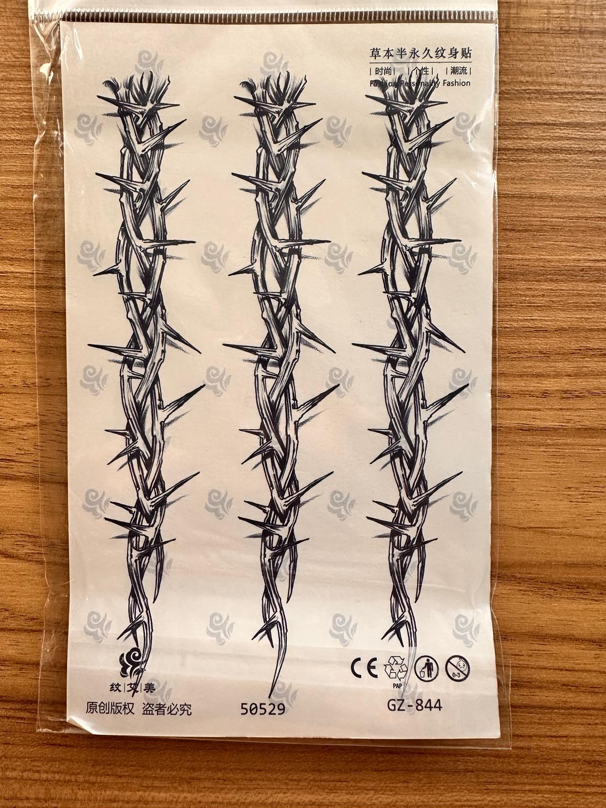 Kadın bacak ve Erkek kol için dikenli model 