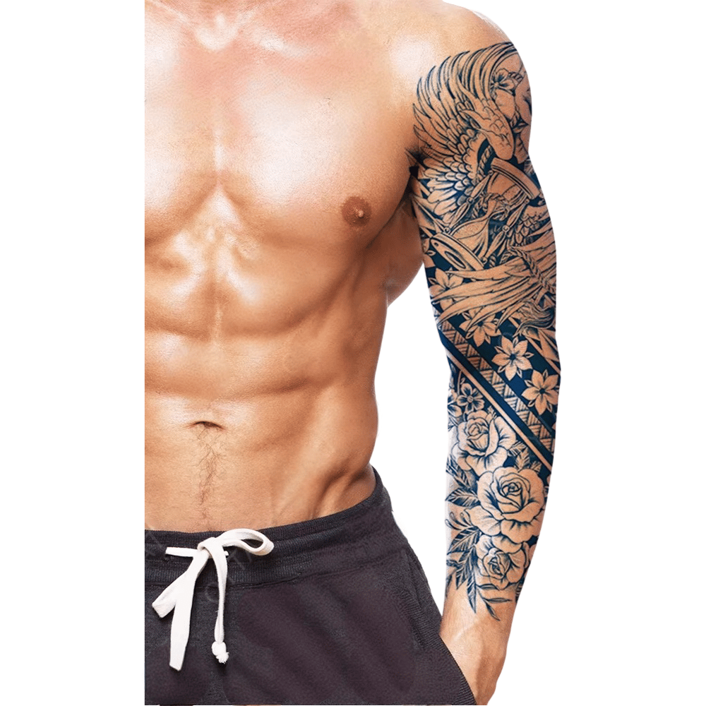 kadın ve kanat figürü yarı kalıcı Kol Kaplamalı Dövme 