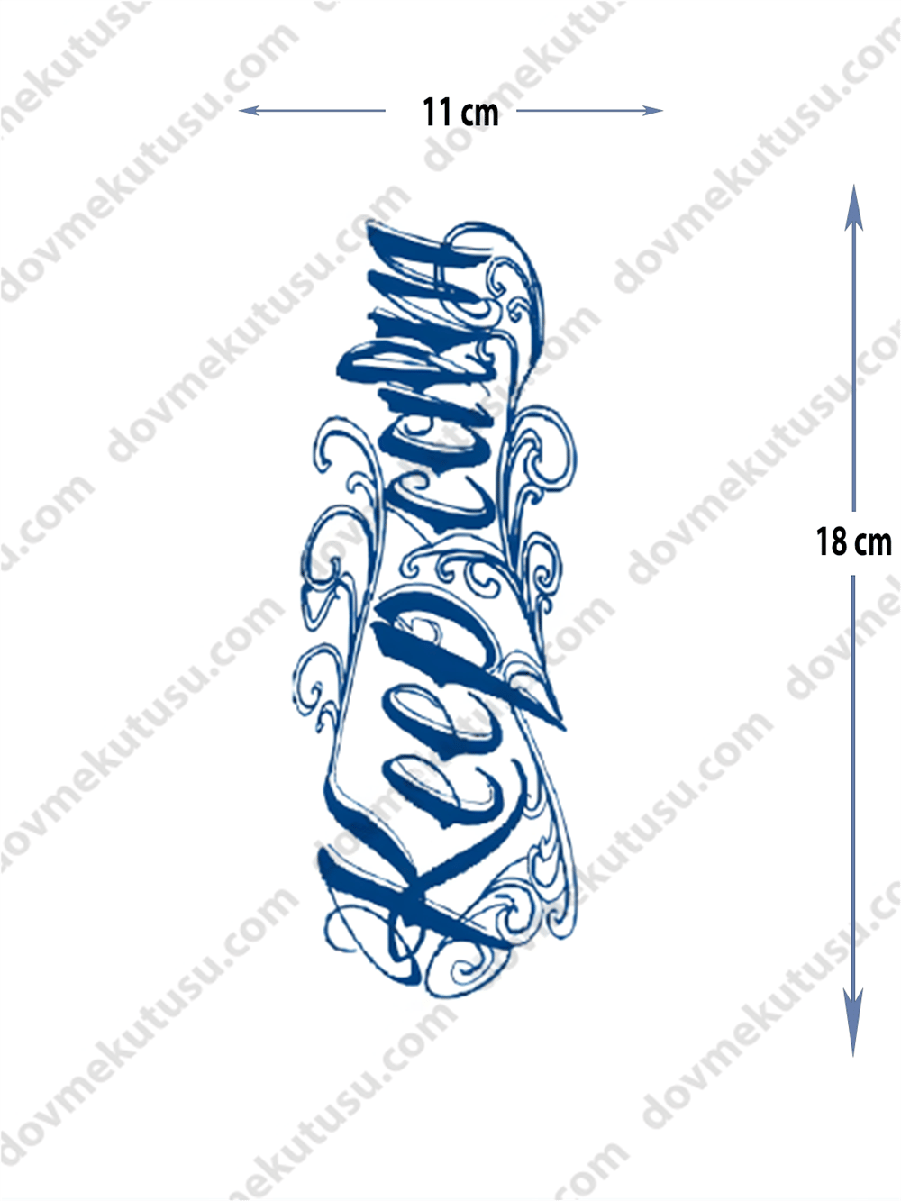 keep smiling yarı kalıcı ORTA BOY DÖVME 