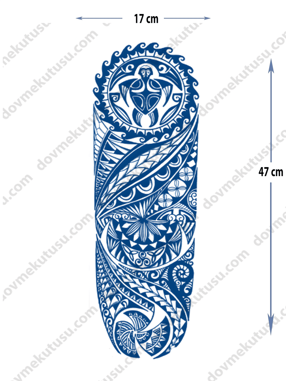 maori kabile(tribe) yarı kalıcı Kol Kaplamalı Dövme 