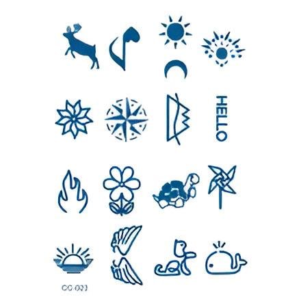 MİNİMAL PARMAK ÜSTÜ YARI KALICI DÖVME (HELLO,KANAT,GÜNEŞ 17 ADET)