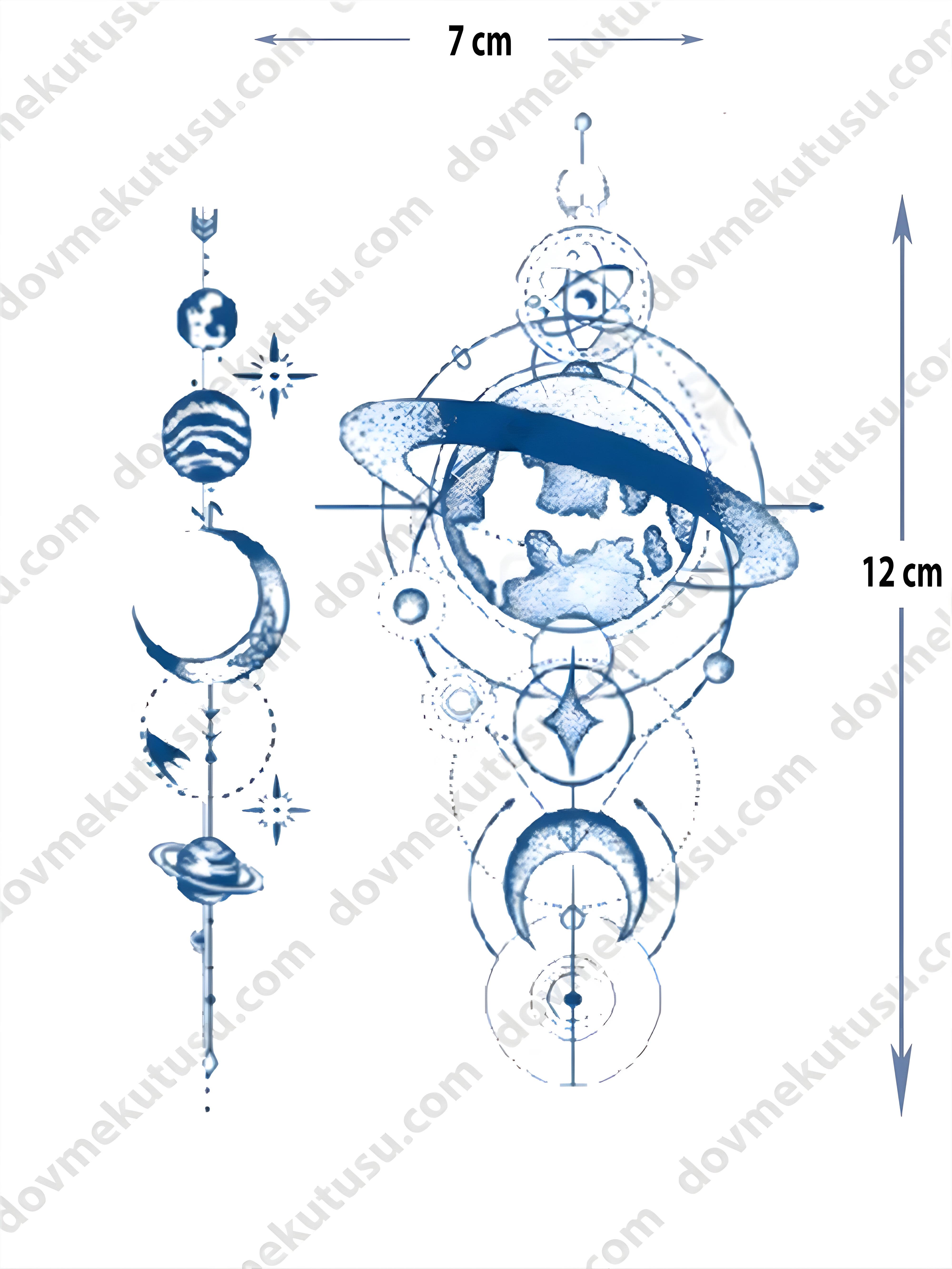 Yarı Kalıcı Galaksi Motifi Dövme – Sonsuzluk, Evren ve Keşif Tutkusunun Sembolü!
