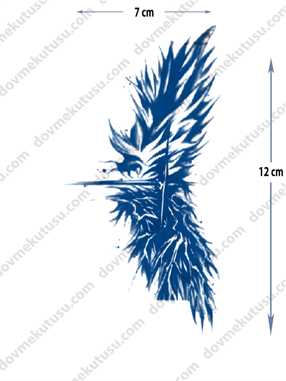 Yarı Kalıcı Kanat Motifi Dövme – Özgürlük, Yükselme ve Korumanın Sembolü!