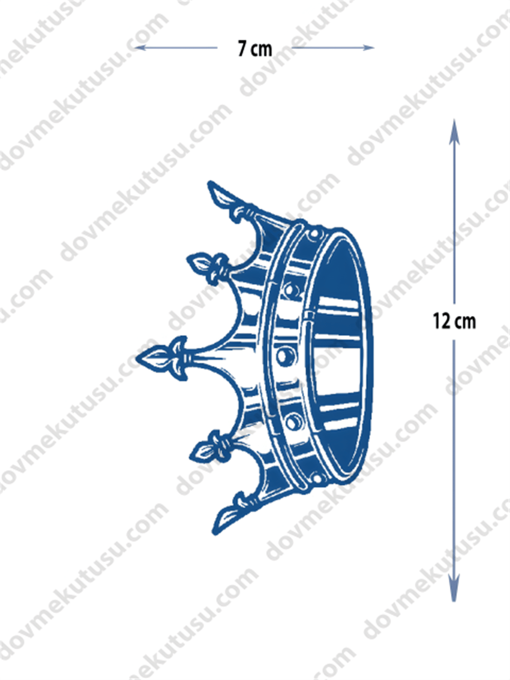Yarı Kalıcı Küçük Boy Taç Sembolü Dövmesi 