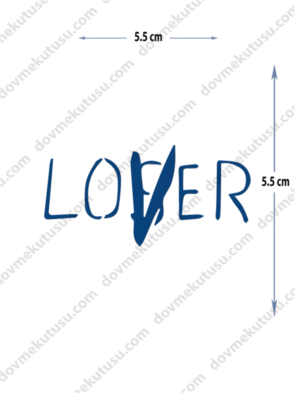 YARI KALICI MİNİMAL BOY DÖVME ( aşık )