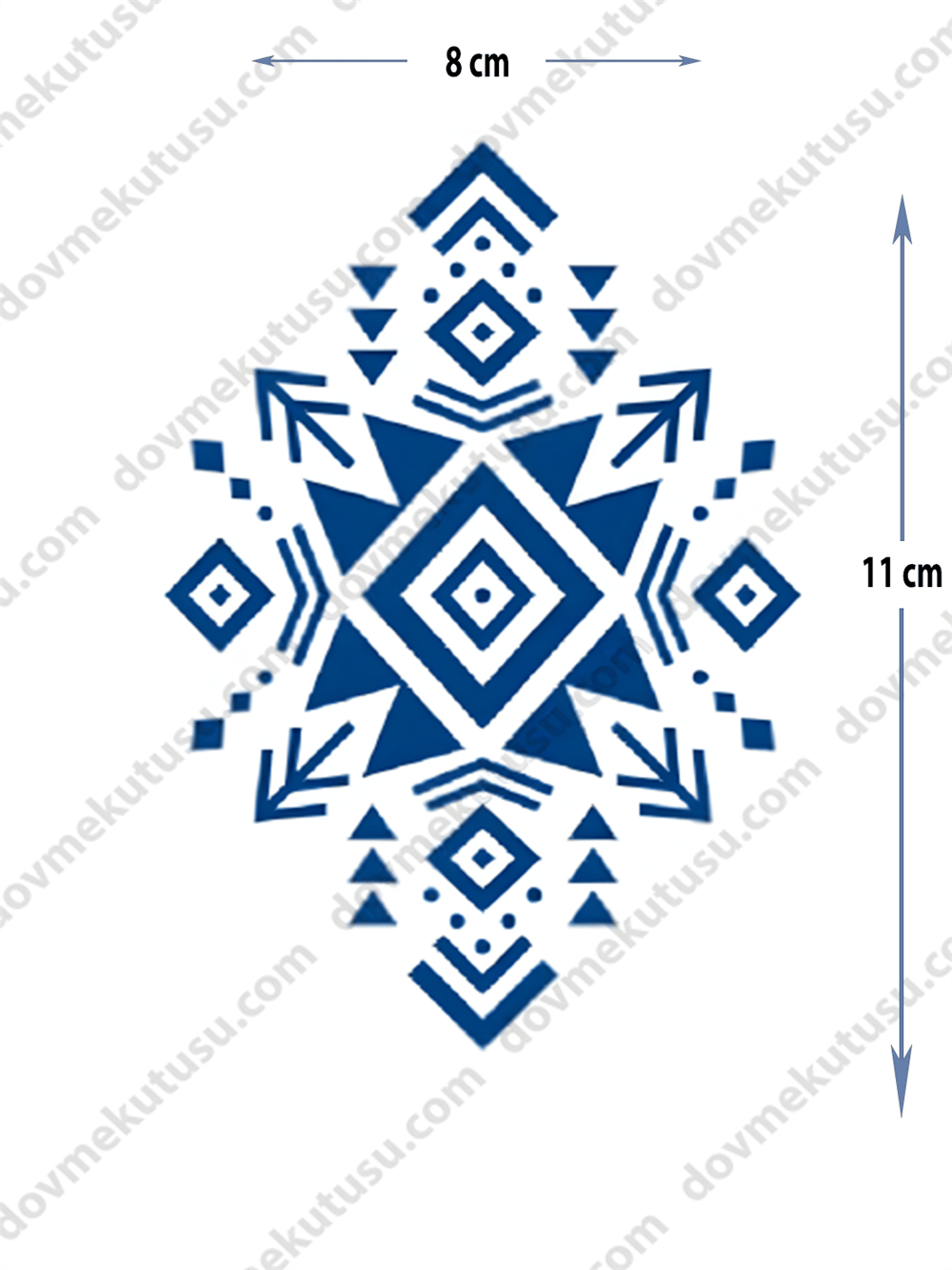 Yarı Kalıcı Üçgen Motifi Dövme – Denge, Güç ve Sonsuzluğun Sembolü!